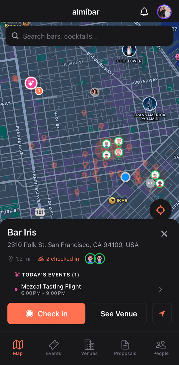 Live map of San Francisco showing tonight’s shifts and pop-ups
